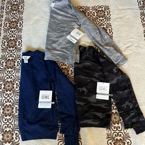 Athleta Girl sweatshirt lot. NWT, size 8-10